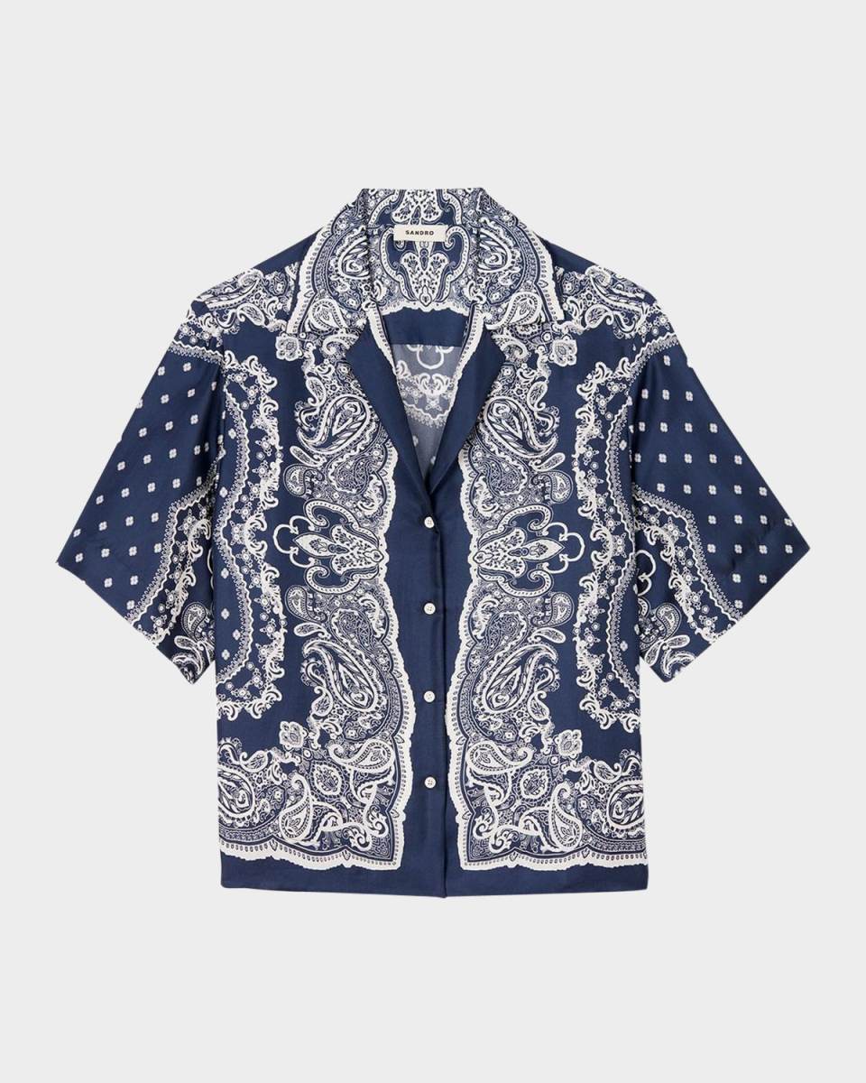 Orla Satin Camp Shirt